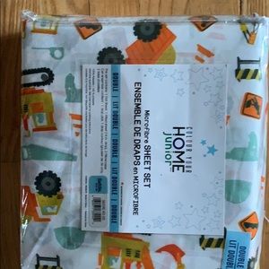 Microfibre Double Sheet Set - Under Construction